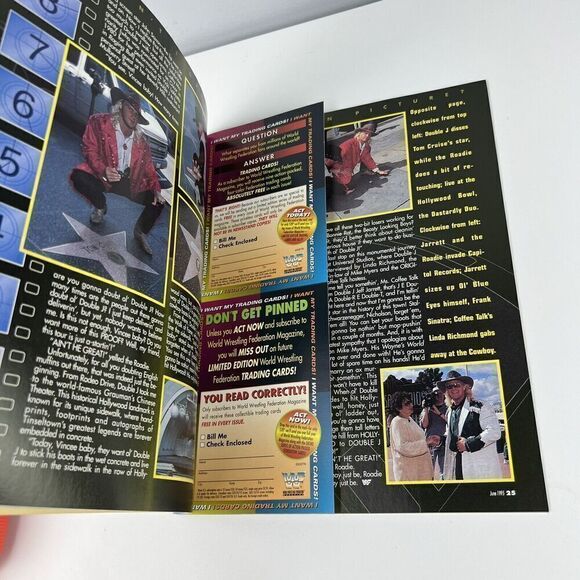 WWF Magazine Diesel & Shawn Michaels June 1995 WWE WWF Kevin Nash With Cards! - Picture 6 of 7